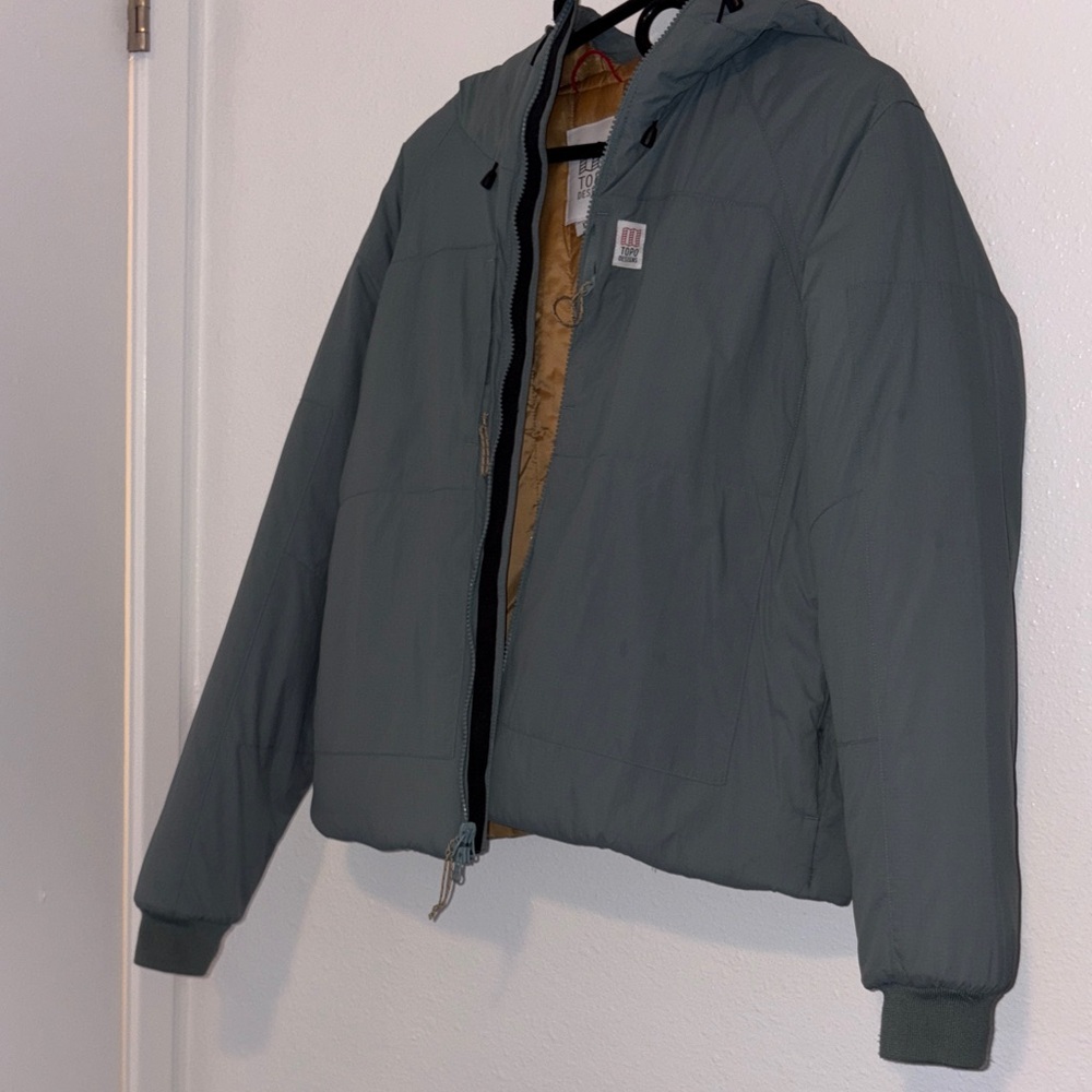 Topo Designs Sage Puffer Jacket with Hood